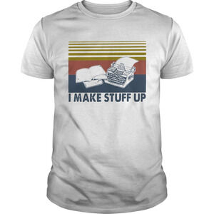 Books I Make Stuff Up Vintage Retro Shirt